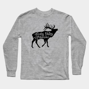 Ponca Arkansas Elk Design Long Sleeve T-Shirt